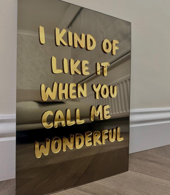 "WONDERFUL"