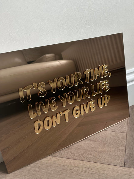 “DON’T GIVE UP”