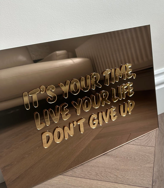 “DON’T GIVE UP”