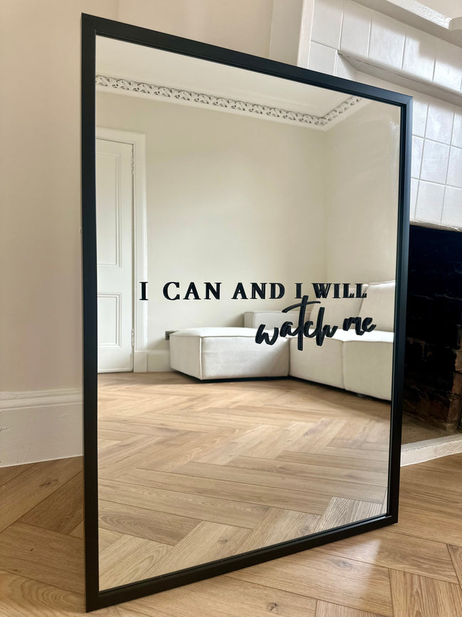 “I CAN AND I WILL”