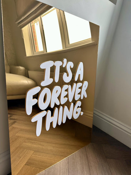 "IT'S A FOREVER THING'- GOLD