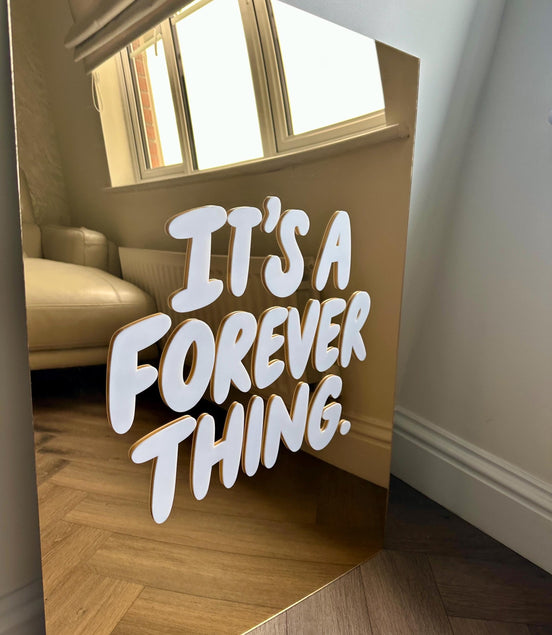 "IT'S A FOREVER THING'- GOLD