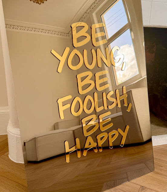 “BE HAPPY”