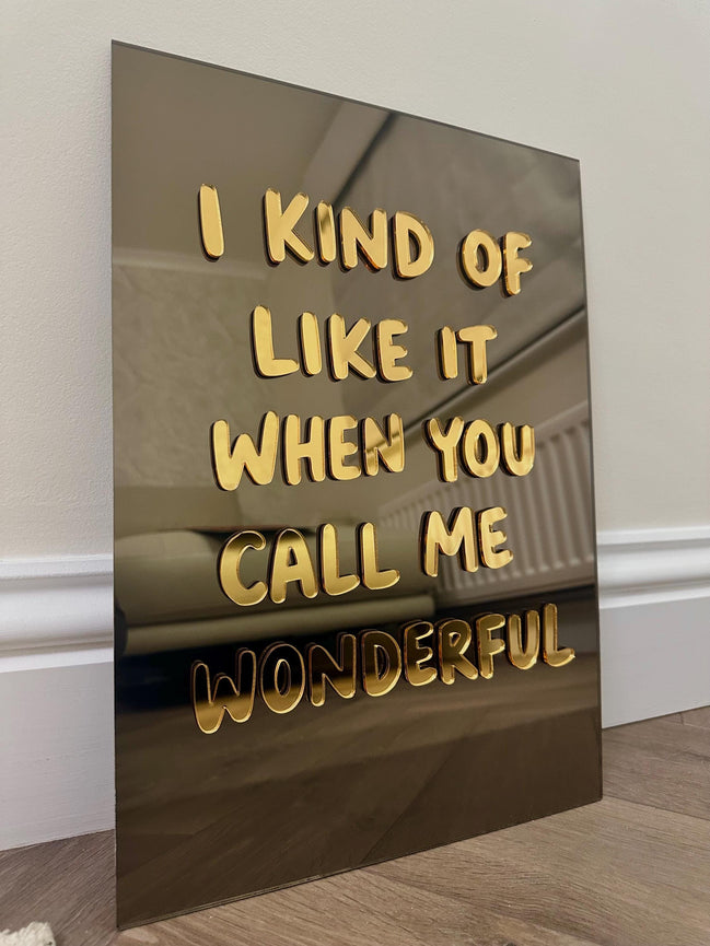 "WONDERFUL"