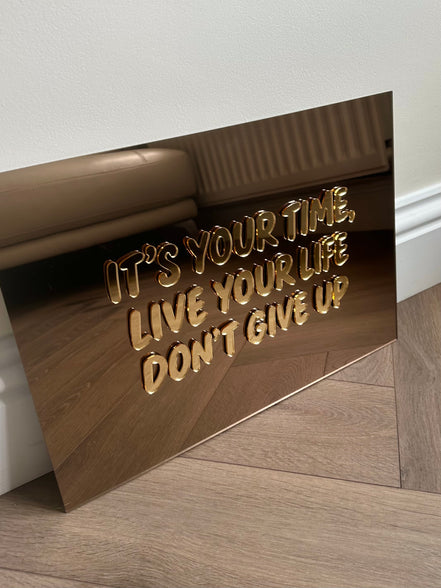 “DON’T GIVE UP”