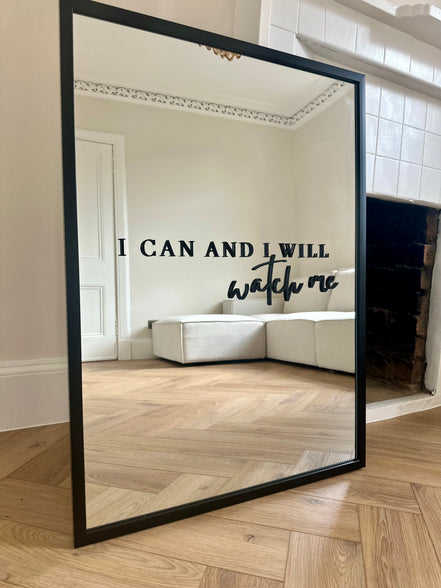 “I CAN AND I WILL”