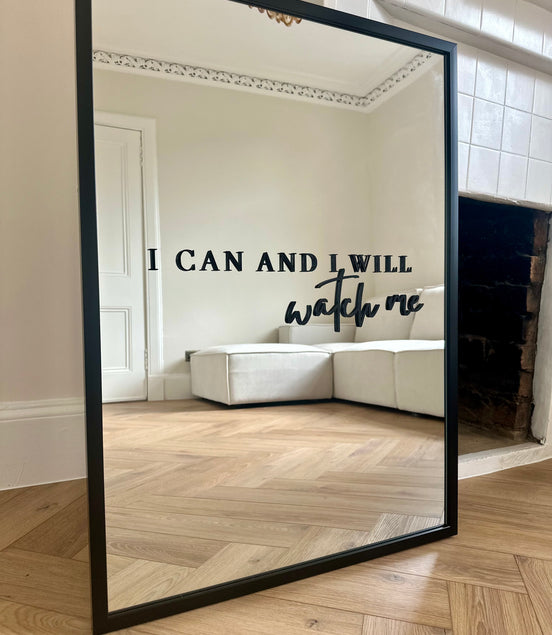 “I CAN AND I WILL”