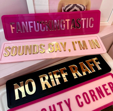 3D Mirrored Acrylic Personalised Street Sign