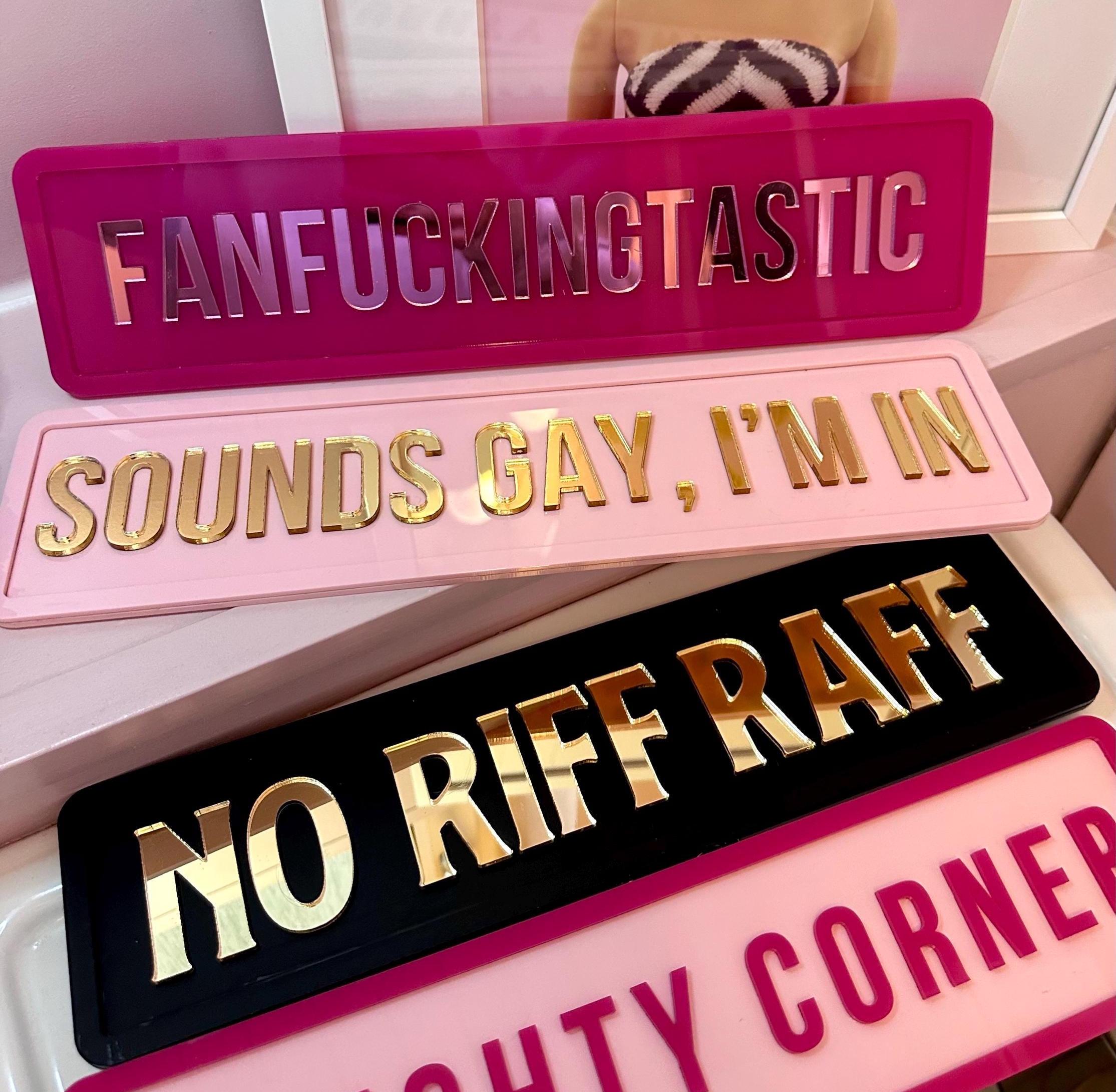 3D Mirrored Acrylic Personalised Street Sign