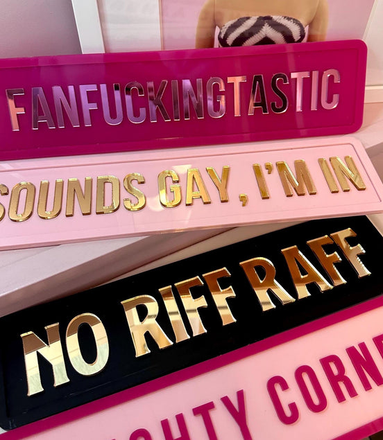 3D Mirrored Acrylic Personalised Street Sign