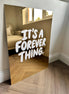 "IT'S A FOREVER THING'- GOLD