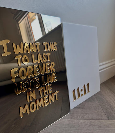 "I WANT THIS TO LAST FOREVER"